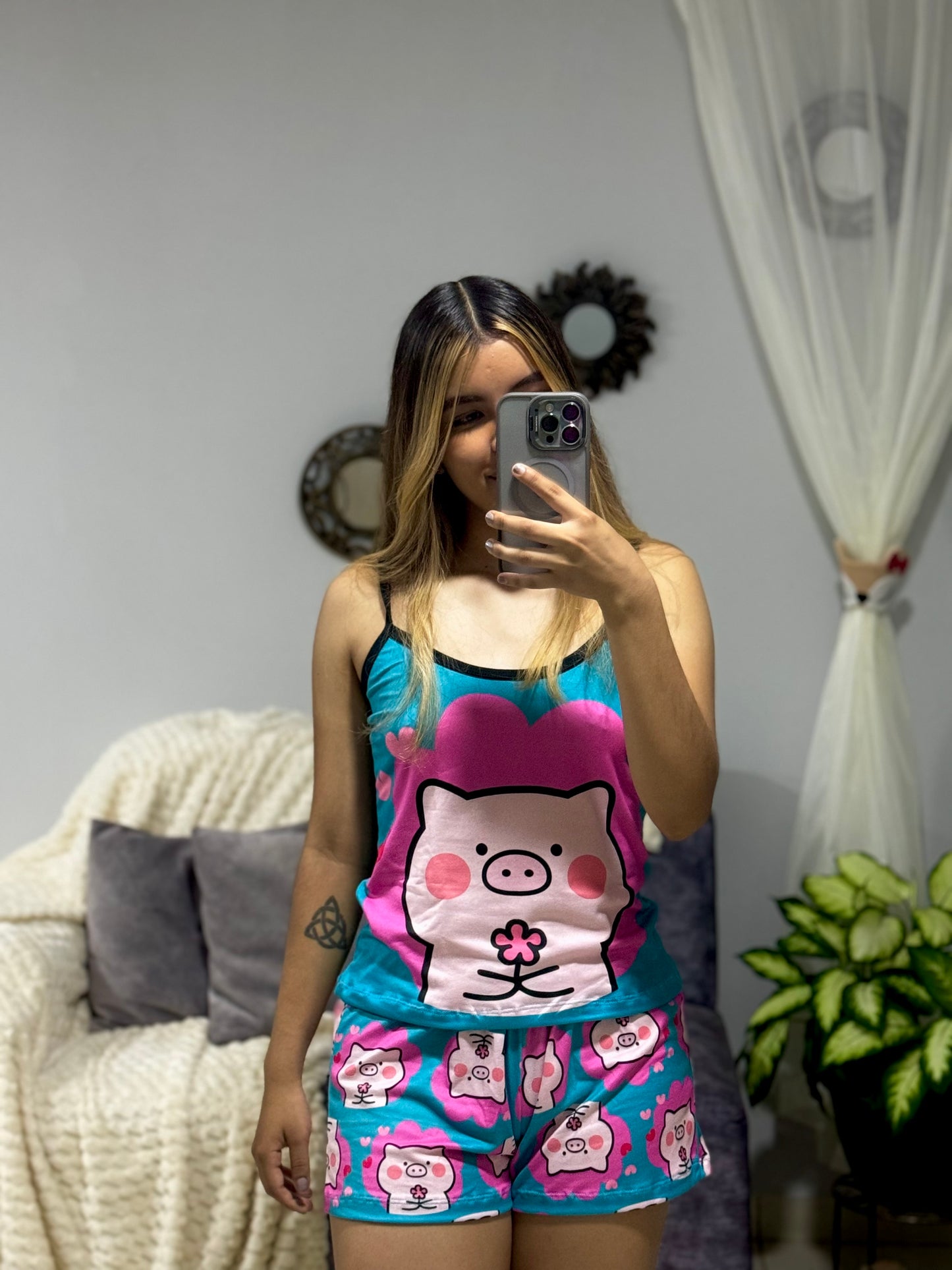 Conjunto Venus "Cerdito Blue"