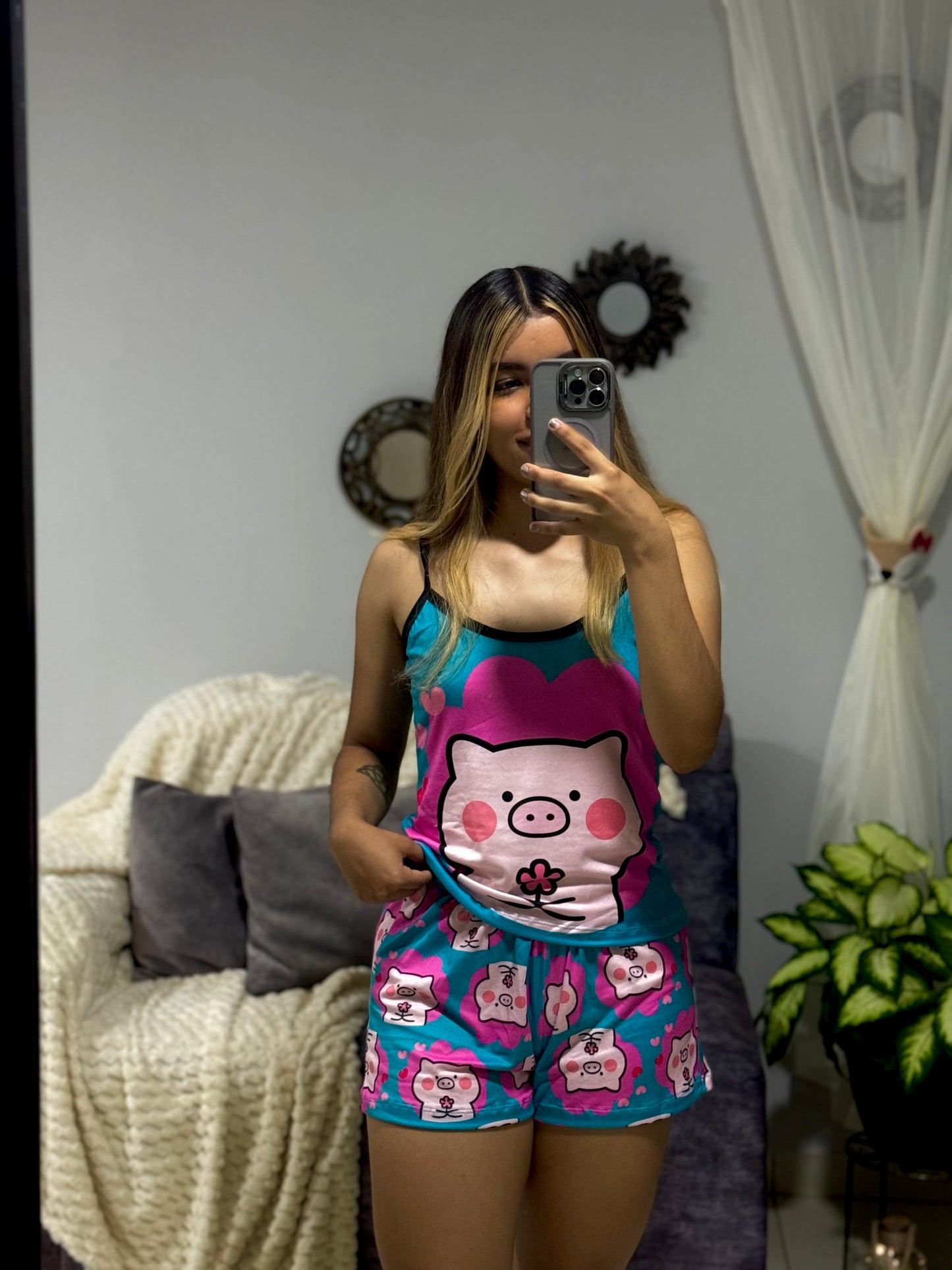 Conjunto Venus "Cerdito Blue"