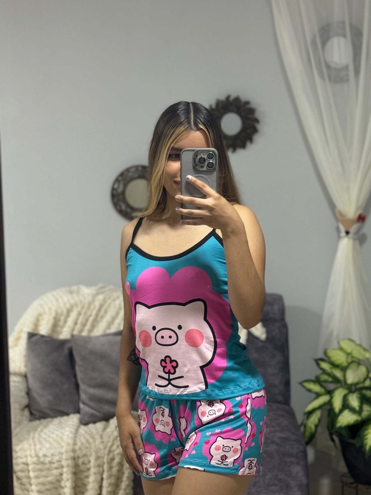 Conjunto Venus "Cerdito Blue"