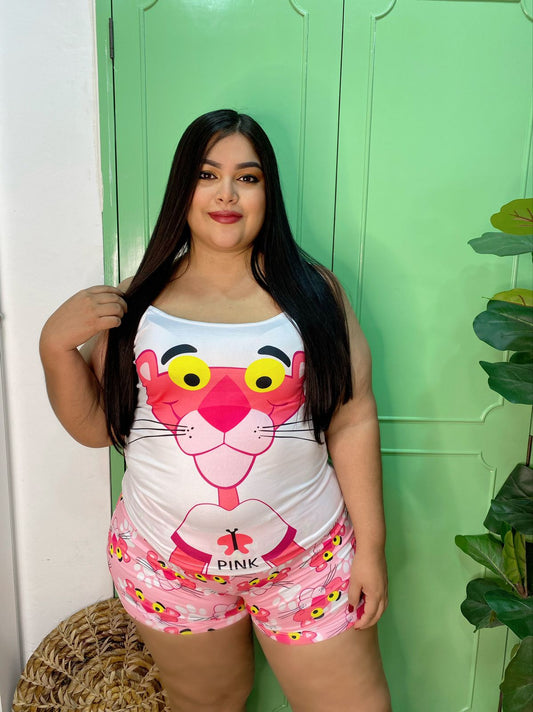 Conjunto Saturno "Curvy Pantera Rosa"
