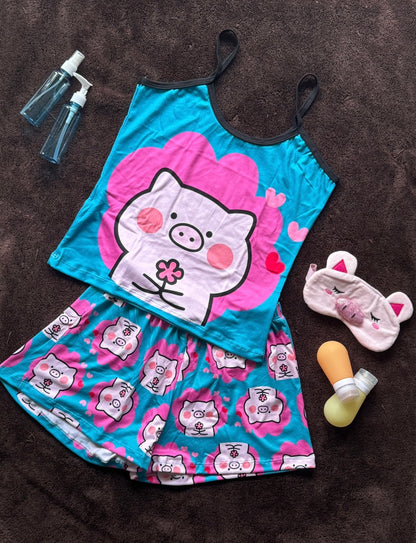 Conjunto Venus "Cerdito Blue"