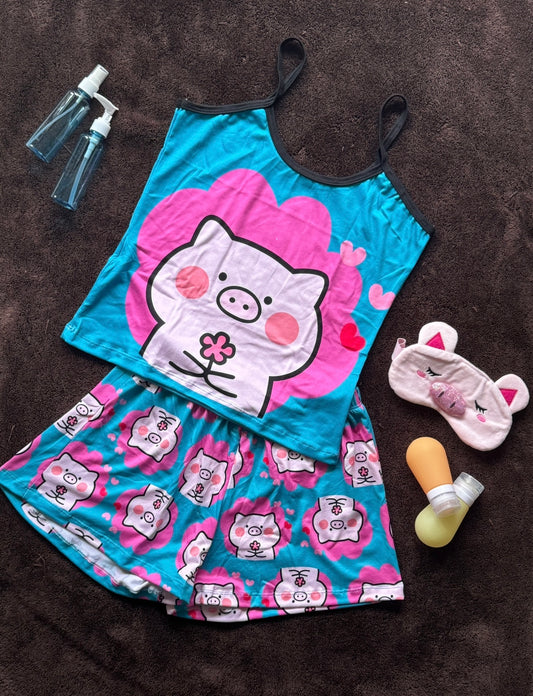 Conjunto Venus "Cerdito Blue"